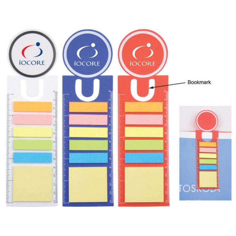 Wholesale PP Sticky Notes with Bookmark and Ruler