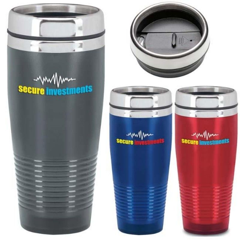 Wholesale Frosted Ridge Tumbler - 16 oz.-[NW-91417]