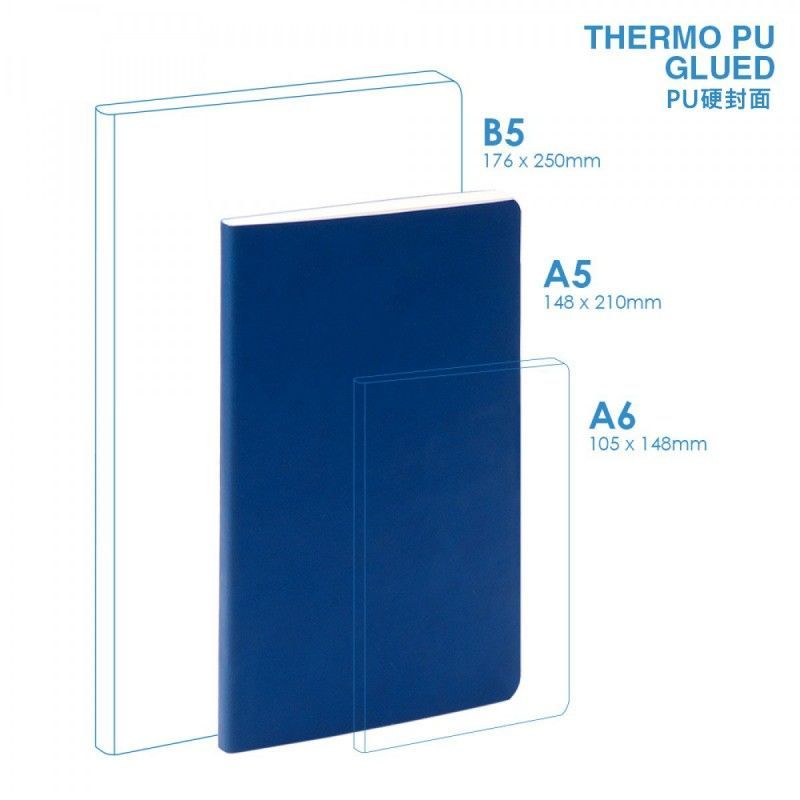 Wholesale PU A5 Soft Cover (glued) Notebook