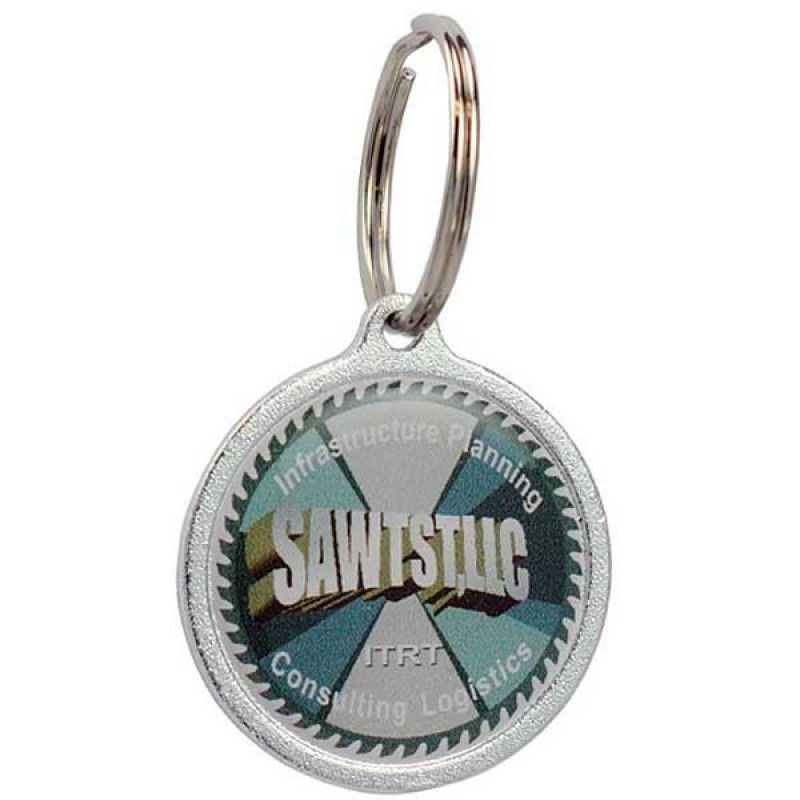 Wholesale Round Silver Domed Budget Keytag-[CP-00002]