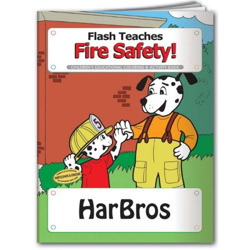 Wholesale Coloring Book: Flash Teaches Fire Safety-[NW-91534]