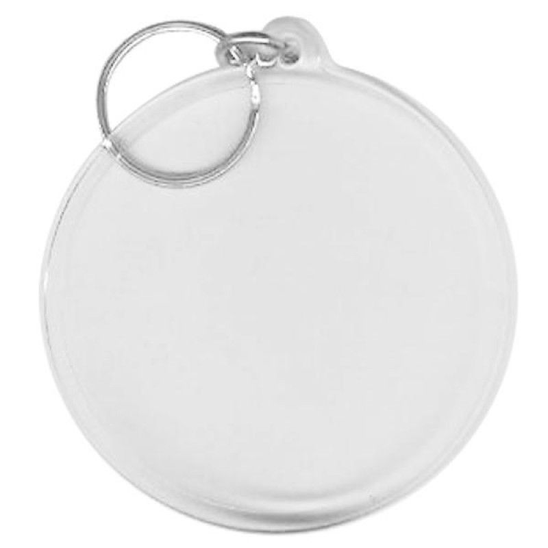 Wholesale BLANK - Snap-In Large Round Flat Key Tag-[BW-27076]