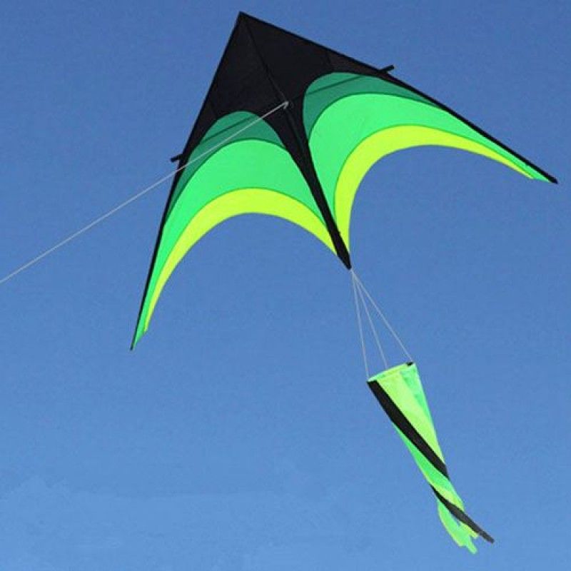 Wholesale Umbrella Cloth Triangle Kite with Long Ribbon