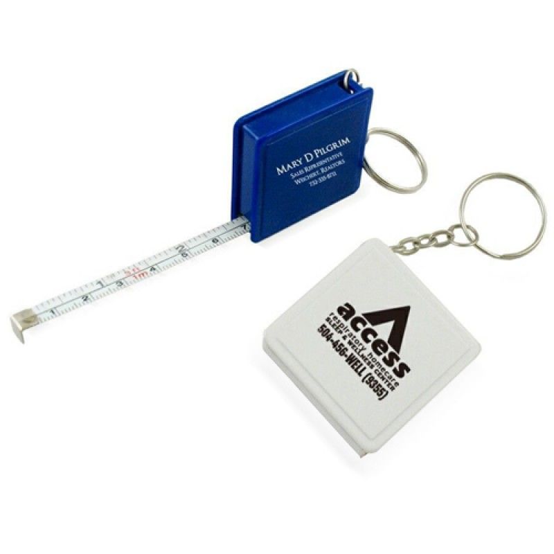 Wholesale Square Measuring Tape Keychain