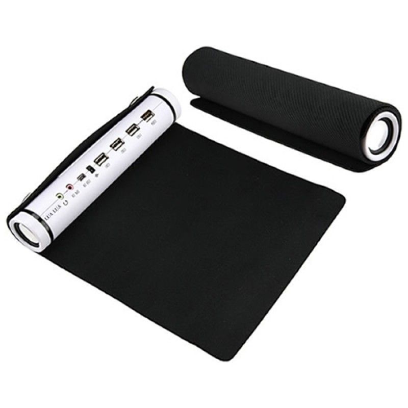 Wholesale Roll-Up Mouse Pad with USB Hub