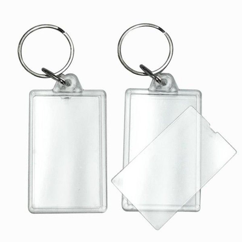 Wholesale BLANK - Snap-In Rectangle Flat Key Tag-[BW-27067]