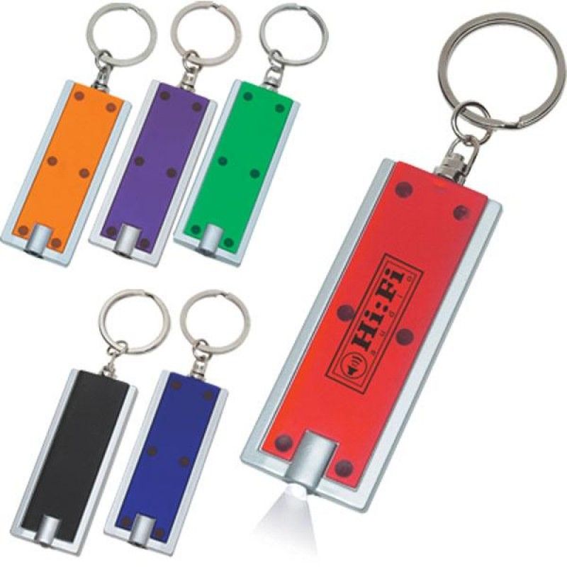 Wholesale Rectangular LED Key Chain-[HP-27215]