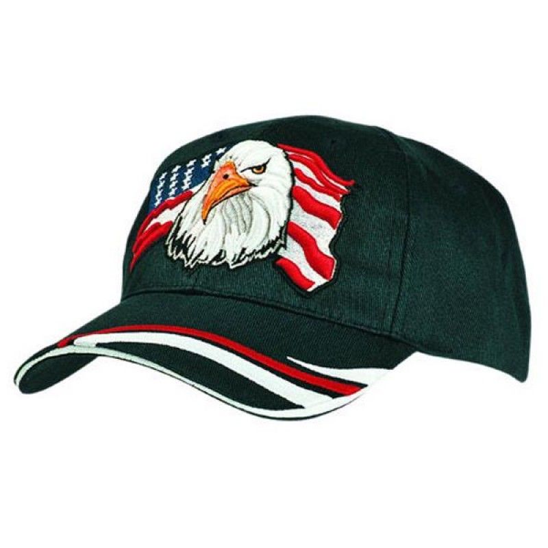 Wholesale Twill Cap w/Eagle USA Design-[HW-28010]