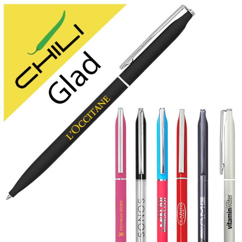 Wholesale Glad Thin Twist Metal Ballpen