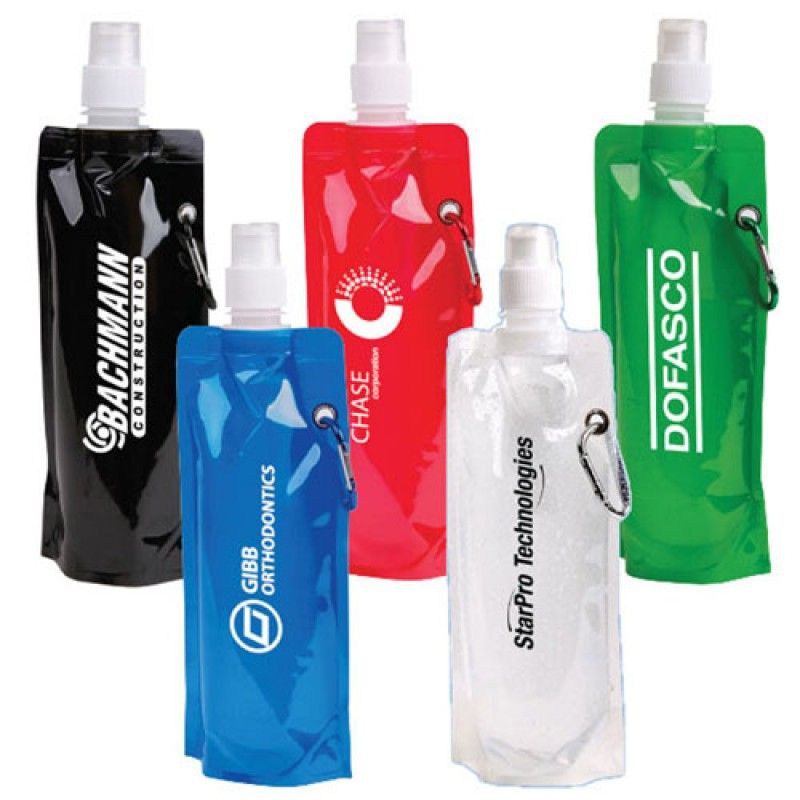 Wholesale 16 Oz Folding Roll-Up Water Bottle