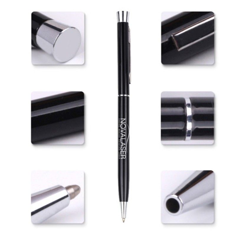 Wholesale Chrome Trim Twist Action Ball Pen