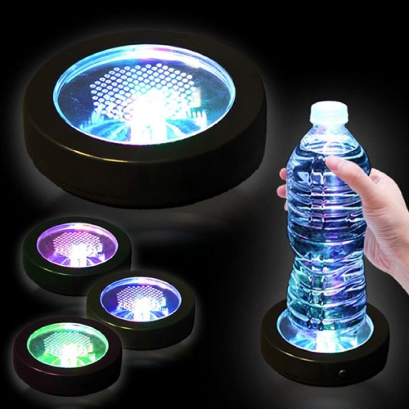 Wholesale Round Glow LED Light Coaster