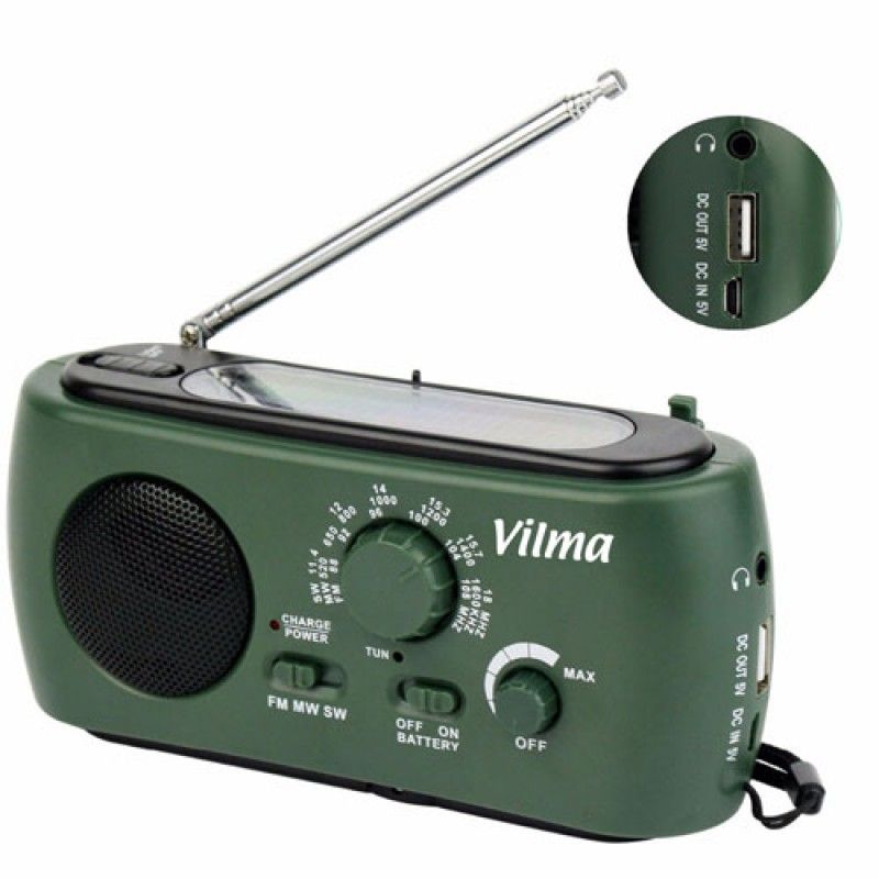 Wholesale Multifunction Solar Crank Powered Radio