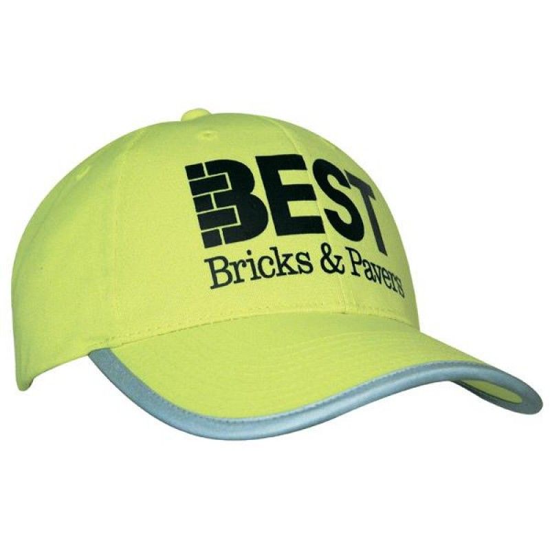 Wholesale Safety Cap w/Reflective Trim-[HW-28011]