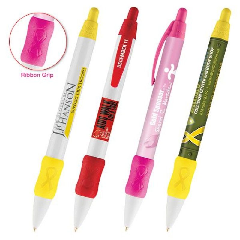 Wholesale Awareness Ribbon Widebody Grip Pen-[BG-29902]