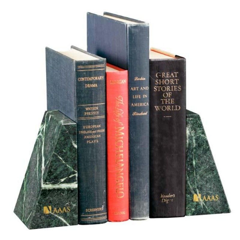 Wholesale Verde Marble Bookends-[NW-91959]