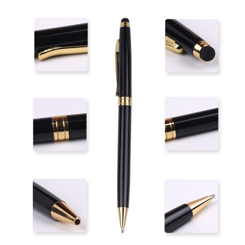 Wholesale Classic Twist Action Metal Pen With Stylus