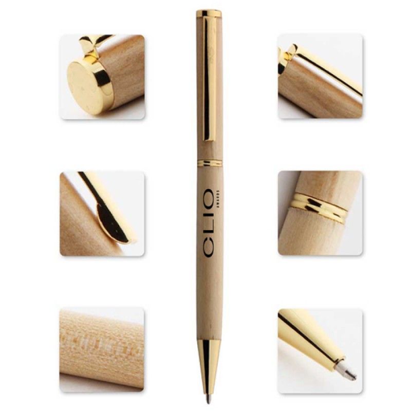 Wholesale Metal Clip Wooden Pen