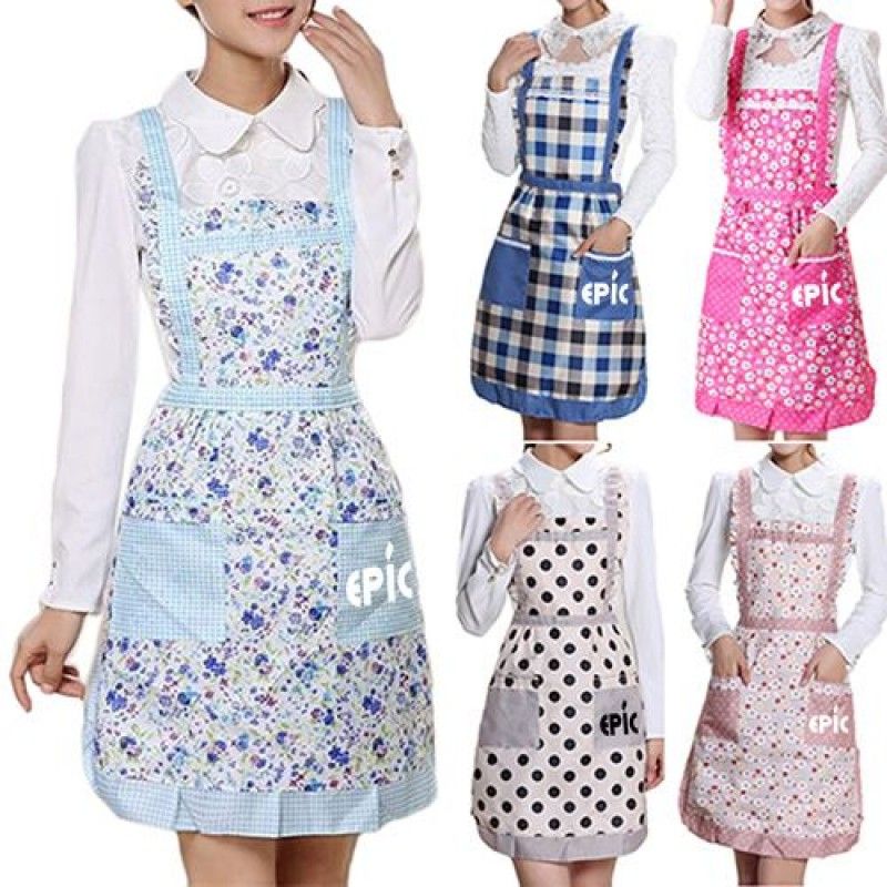 Wholesale Floral Pocket Women Apron