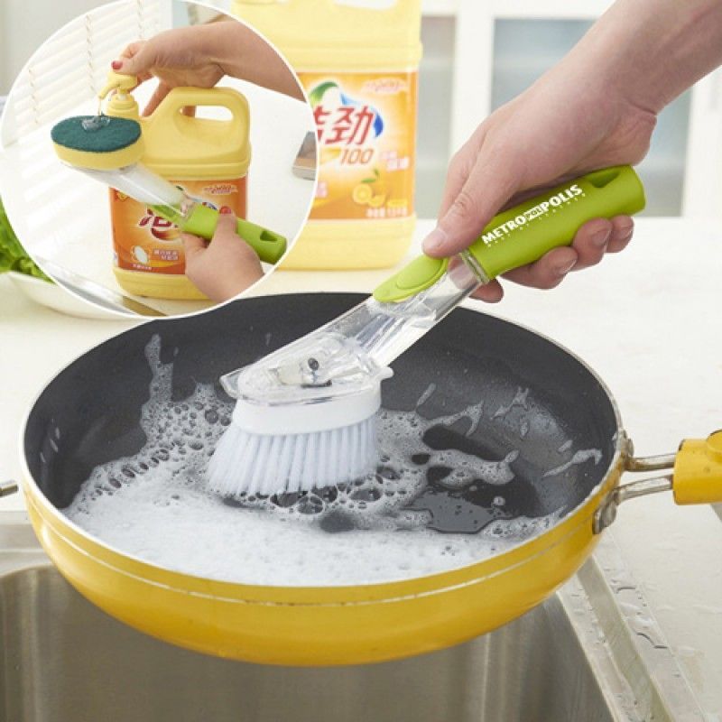 Wholesale Kitchen Dish Cleaning Brush With Decontamination Handle