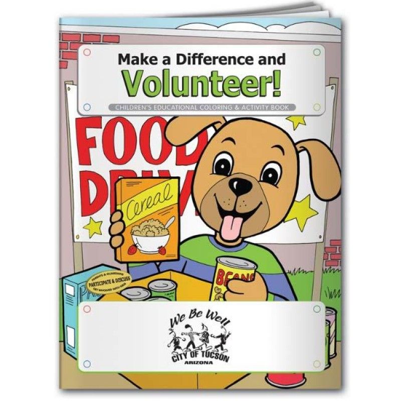 Wholesale Coloring Book: Make a Difference and Volunteer-[NW-91667]