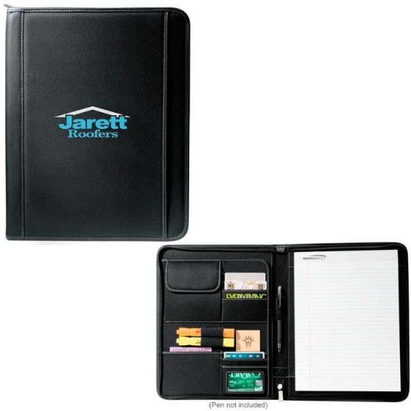 Wholesale Method Zippered Padfolio-[NW-91867]