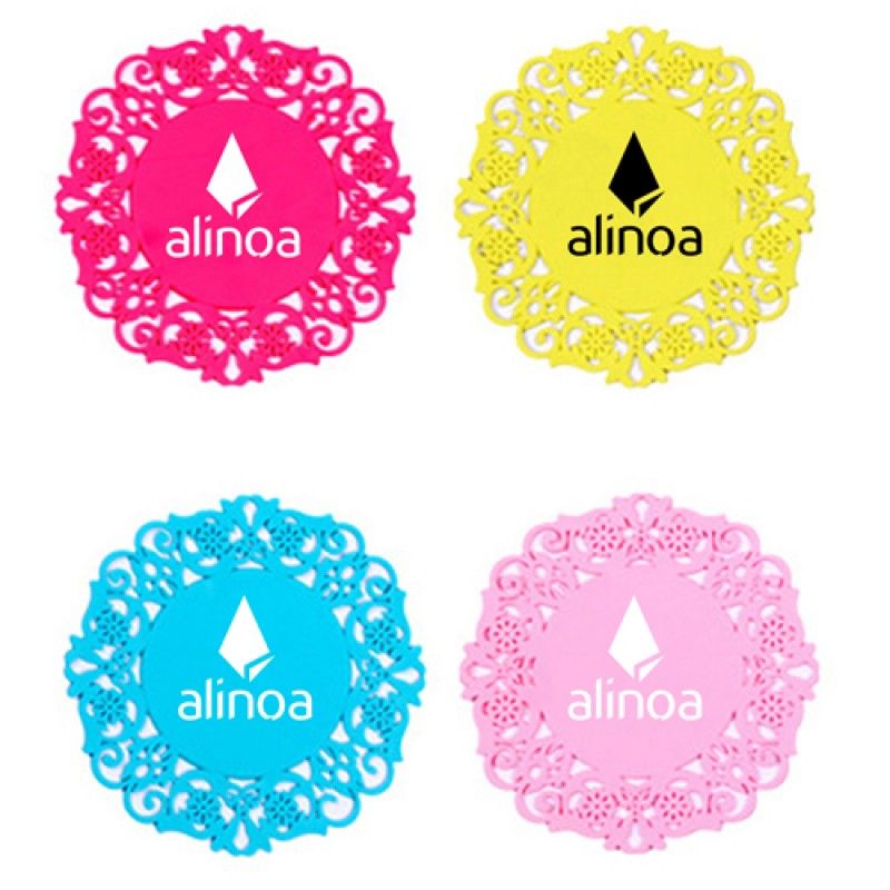 Wholesale Lace Silicone Coaster Insulation Pad