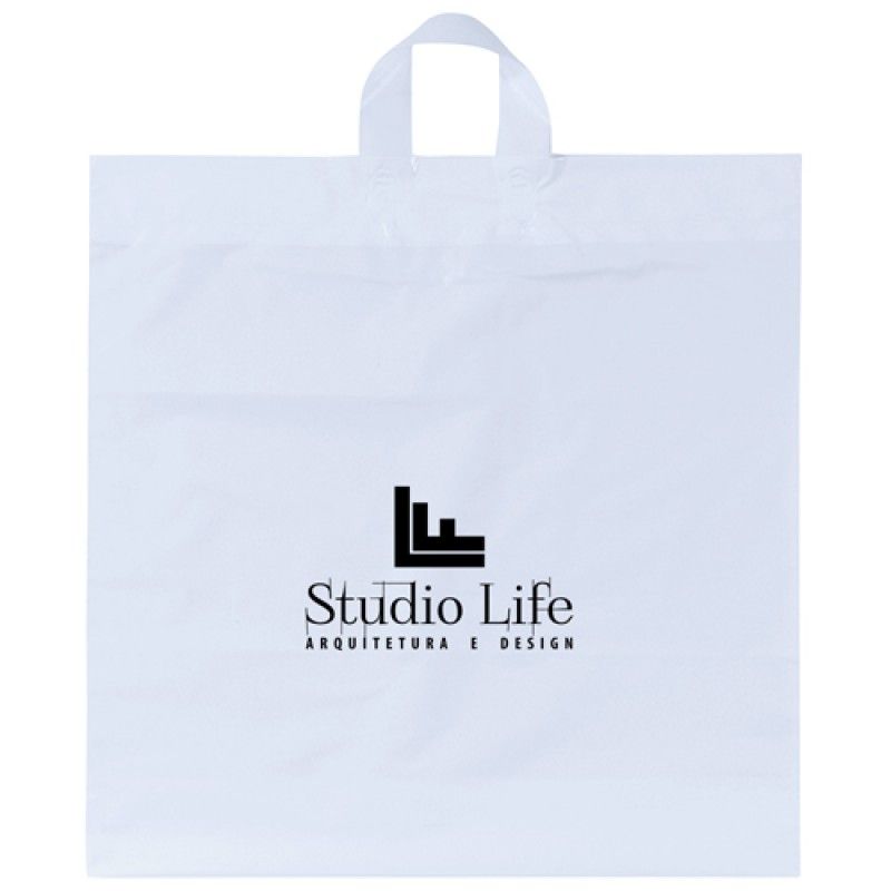 Wholesale Soft Loop Shopper Simple Plastic Bag