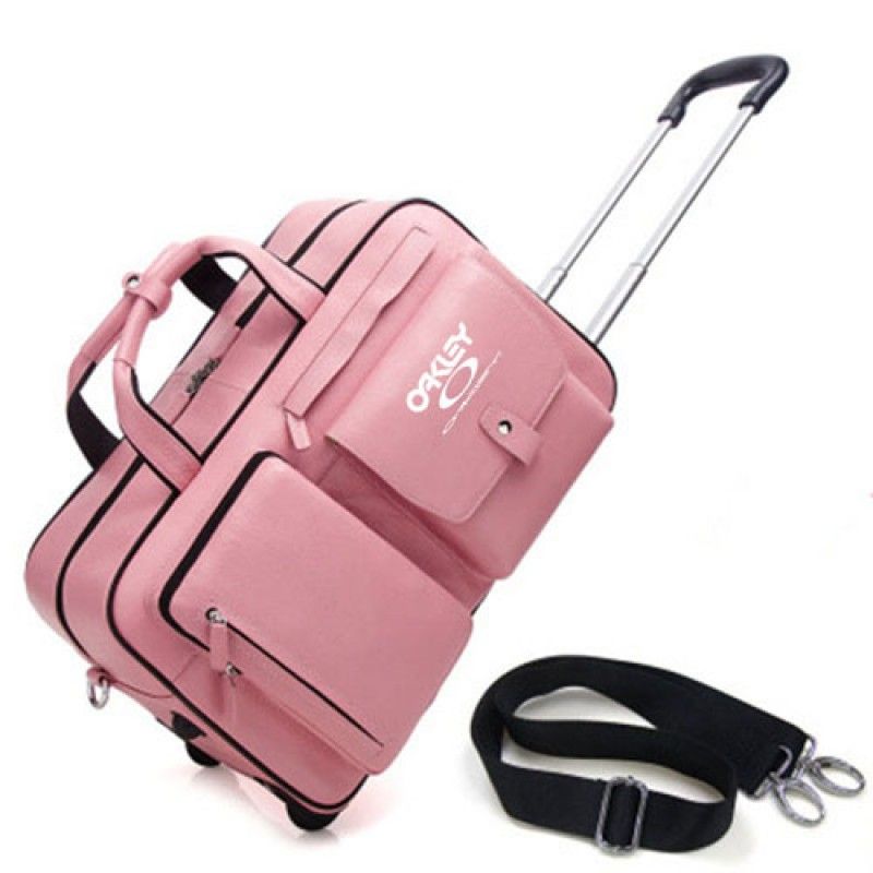 Wholesale Portable Genuine Leather Trolley Suitcase