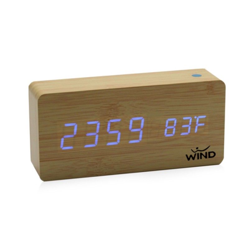 Wholesale Rectangle Digital LED Wooden Clock