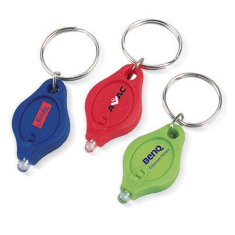 Wholesale Drop Shaped Led Light Keychain