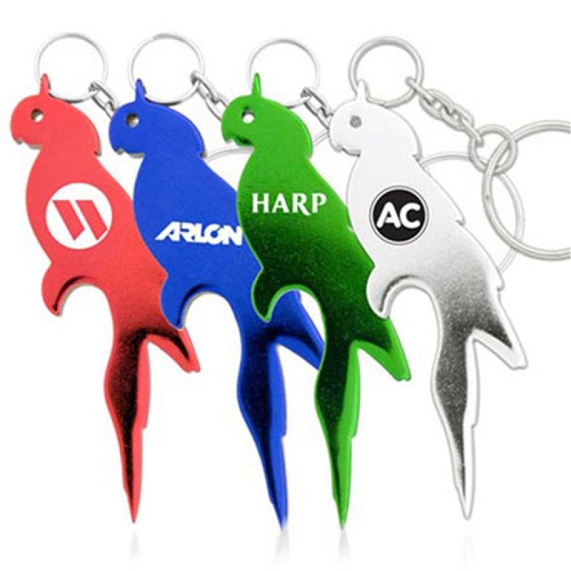 Wholesale Parrot Bottle Opener Keychain