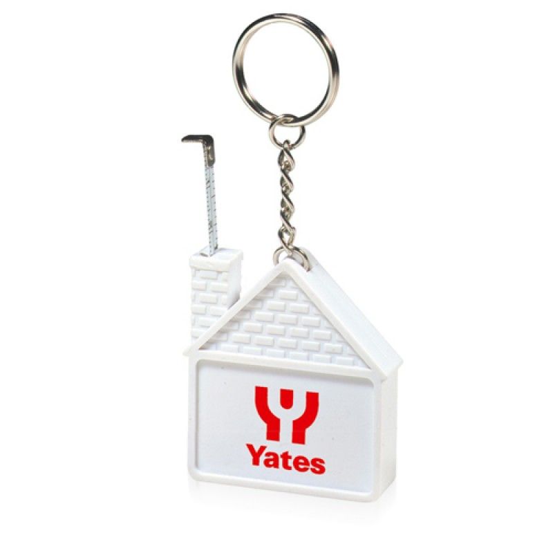 Wholesale Funny House Measuring Tape Keychain