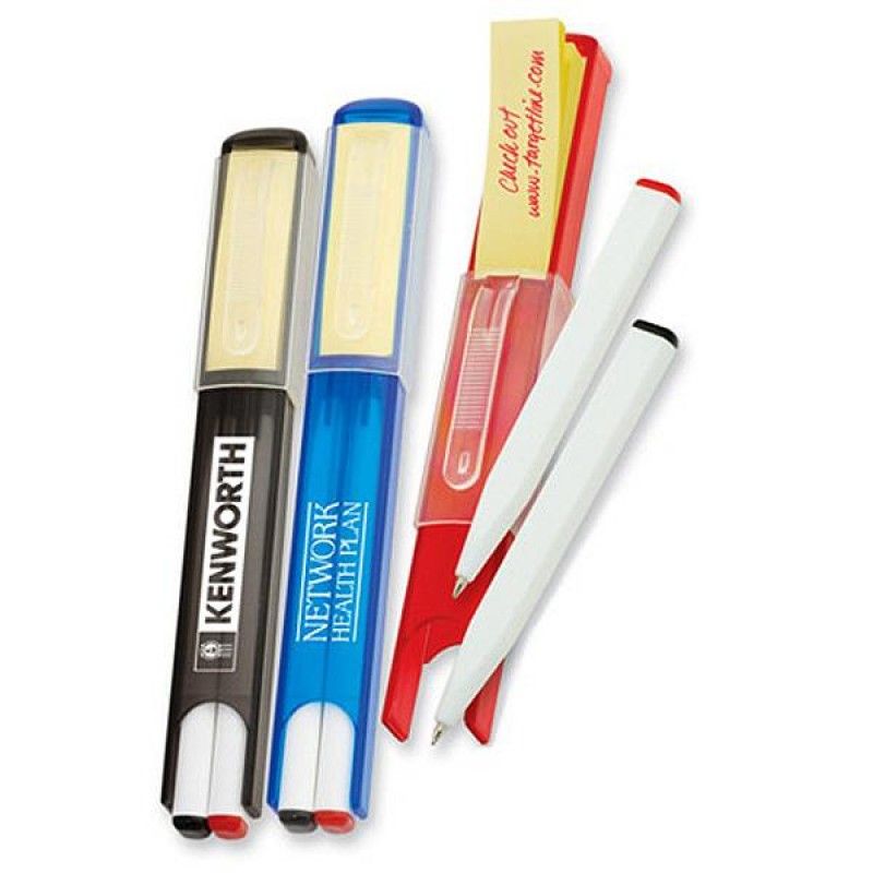 Wholesale Dual Pens with Case and Sticky Notes-[TL-29014]