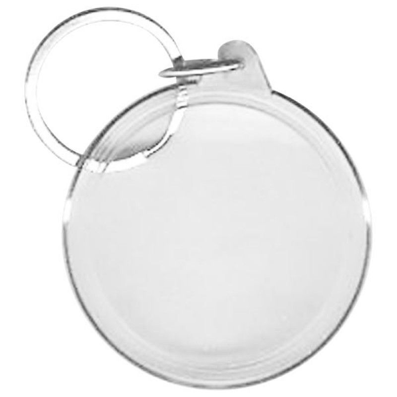 Wholesale BLANK - Snap-In Round Flat Key Tag-[BW-27075]