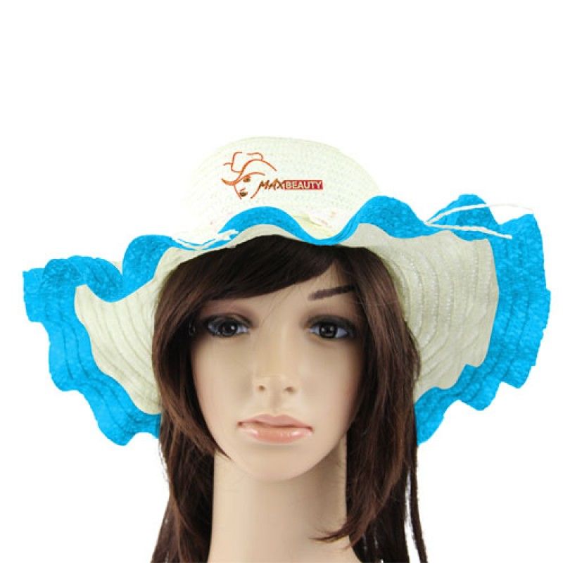 Wholesale Wavy Brim Straw Hat