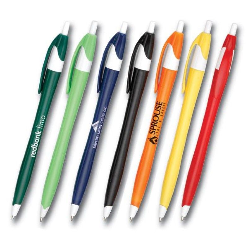 Wholesale White Trim Slimster Pen-[UP-27827]