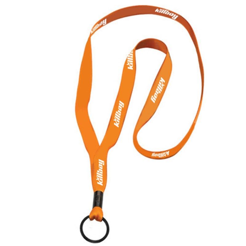 Wholesale Metal Crimp and Split Ring Dye Sublimated Lanyard