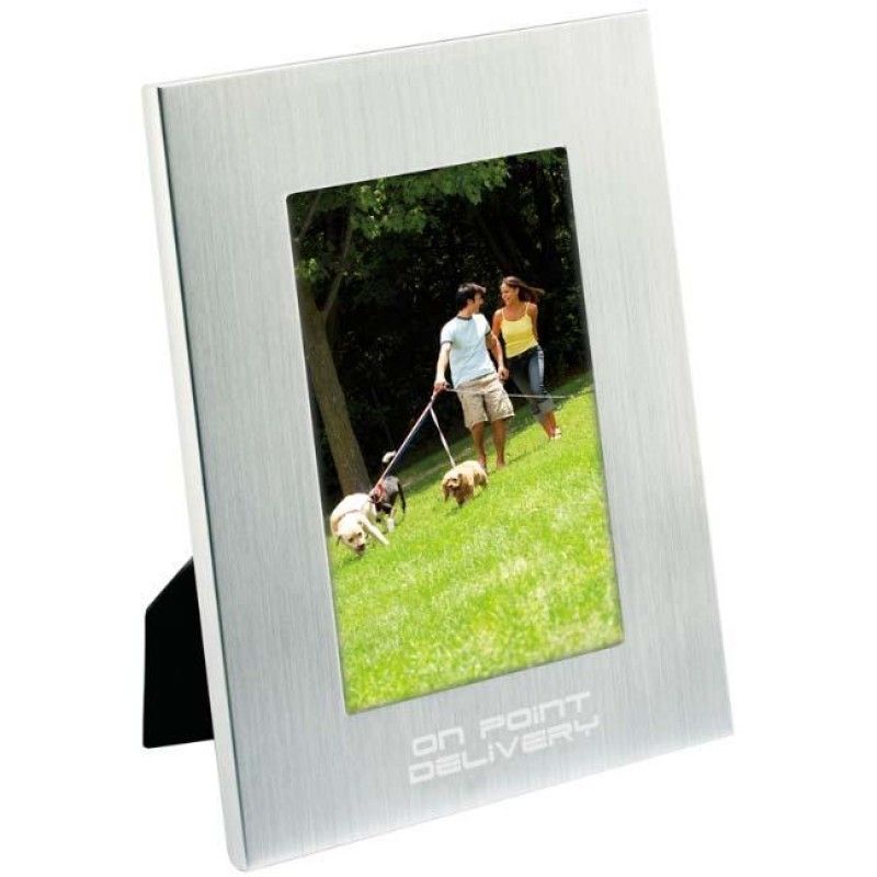 Wholesale 4&quot; x 6&quot; Basic Brushed Aluminum Frame-[NW-92004]