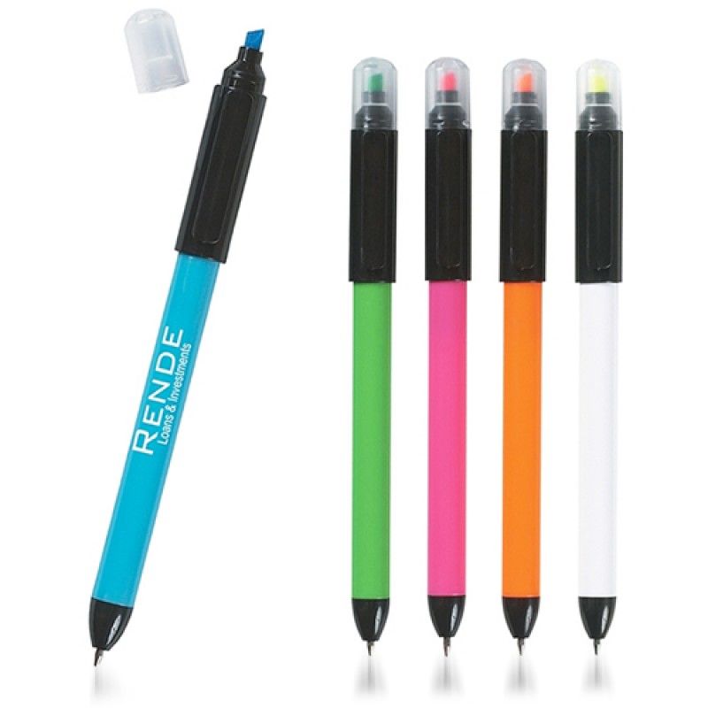 Wholesale Combo Highlighter with Ballpoint Pen