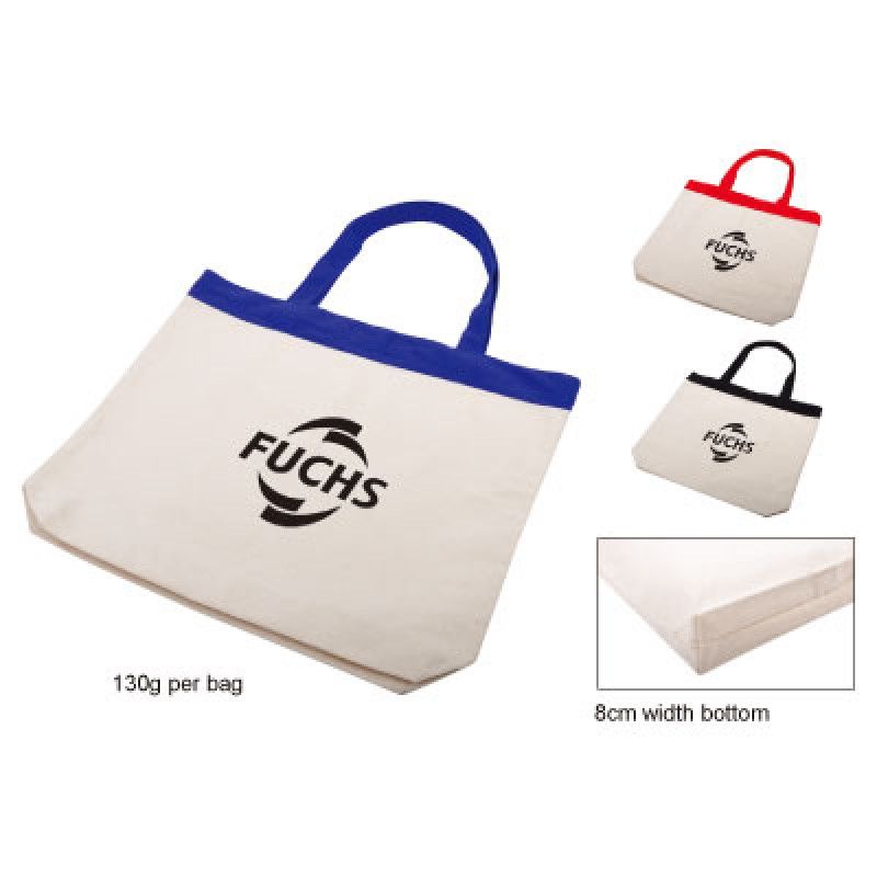 Wholesale Cotton Tote with Colour Trim