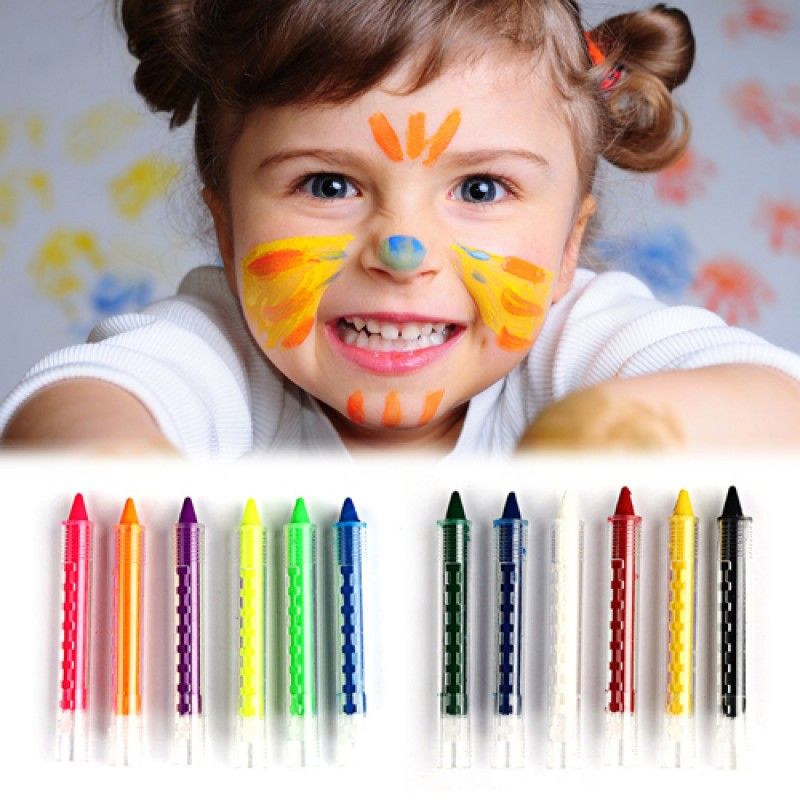 Wholesale Face Body Painting Kids Crayon Kit