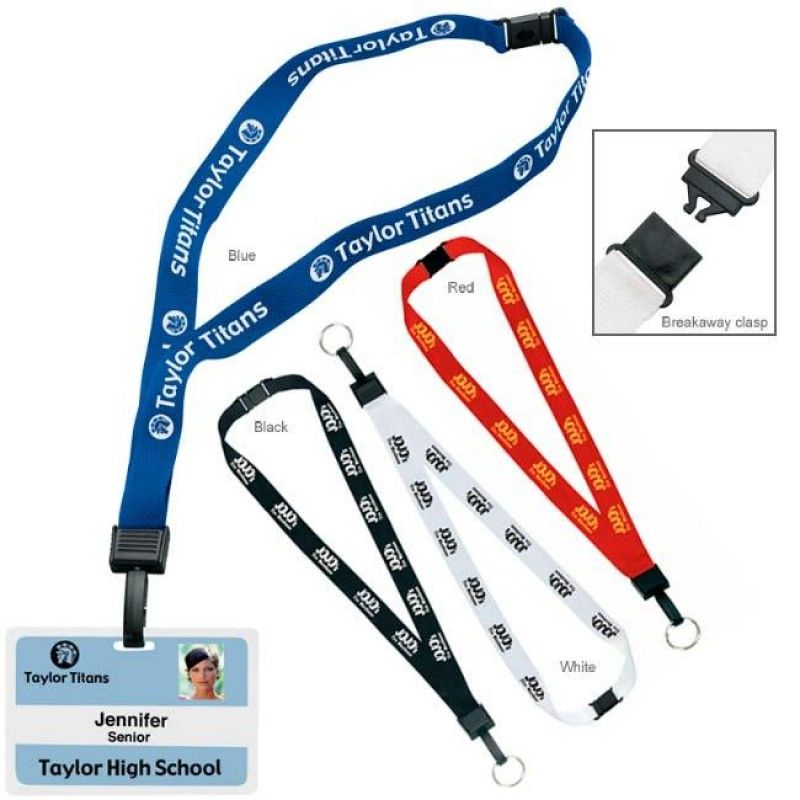 Wholesale 3/4 Inch Breakaway Lanyard with Key Ring-[NW-91931]