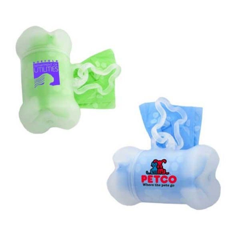 Wholesale Clear Bone-Shaped Pet Waste Bag Dispenser-[PP-18109]