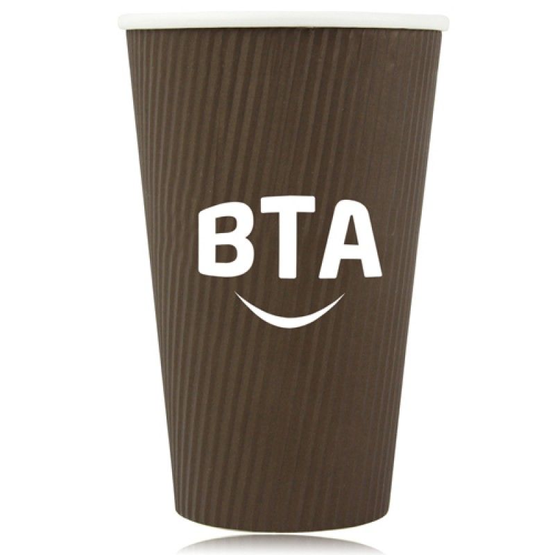 Wholesale 16 OZ Corrugated Disposable Cup