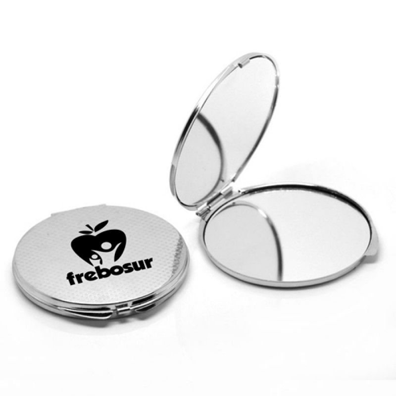 Wholesale Round Shape Alloy Compact Makeup Mirror