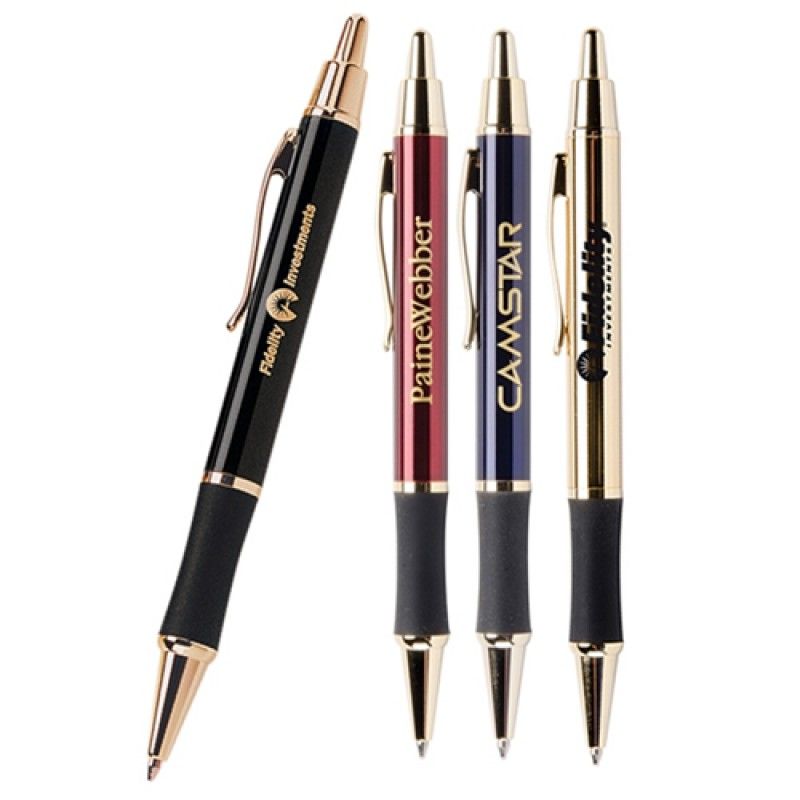 Wholesale Fine Gripped Metal Gold plated Pen