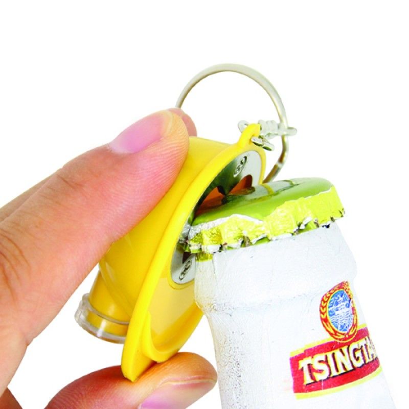 Wholesale Safety Helmet Bottle Opener Keychain