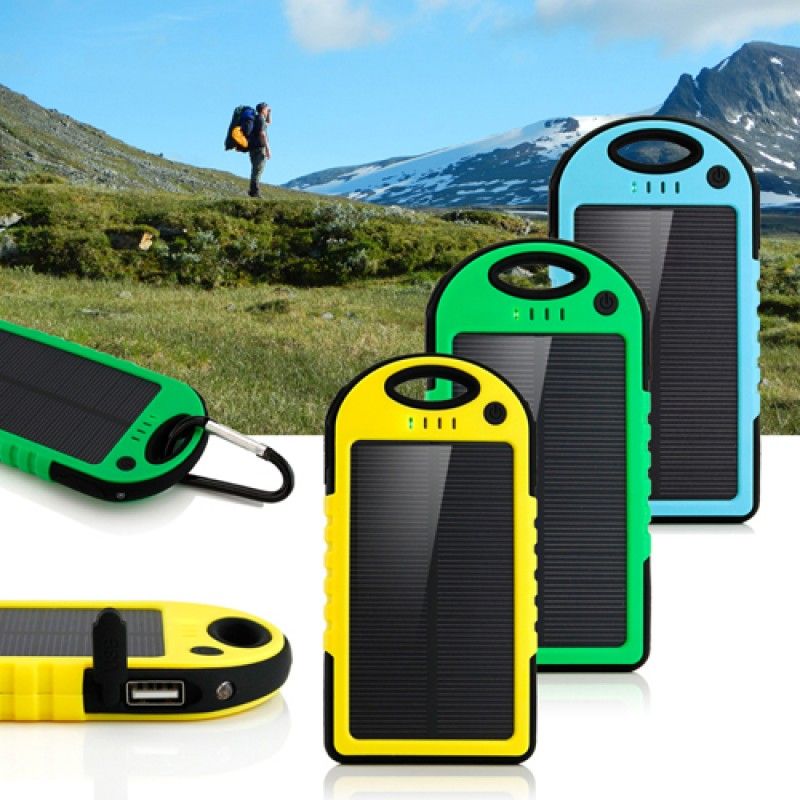 Wholesale 5000mAh Solar Charger Power Bank