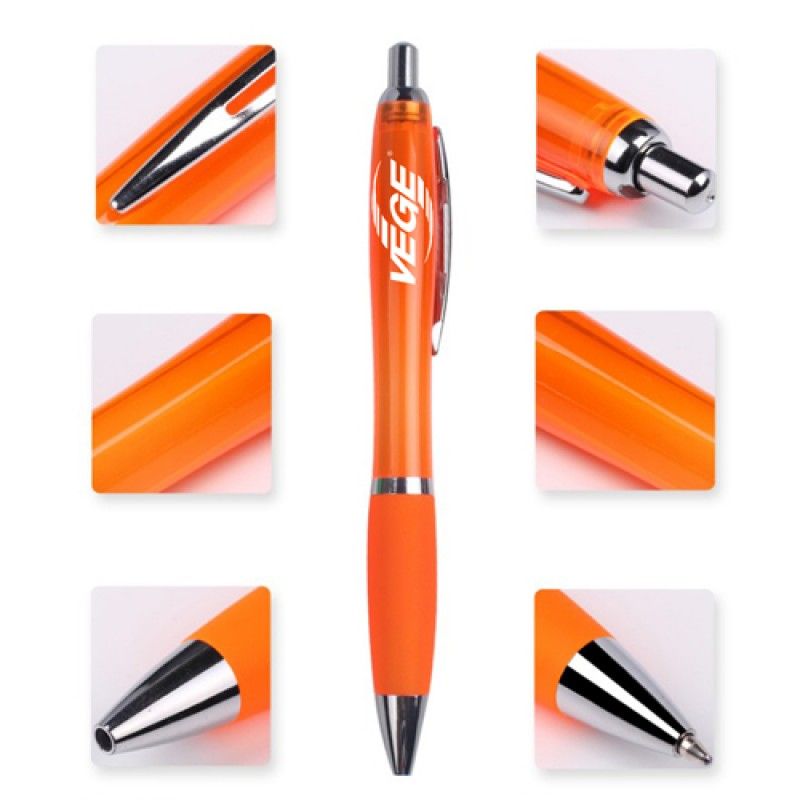 Wholesale Chrome Trim Retractable Ballpoint Pen